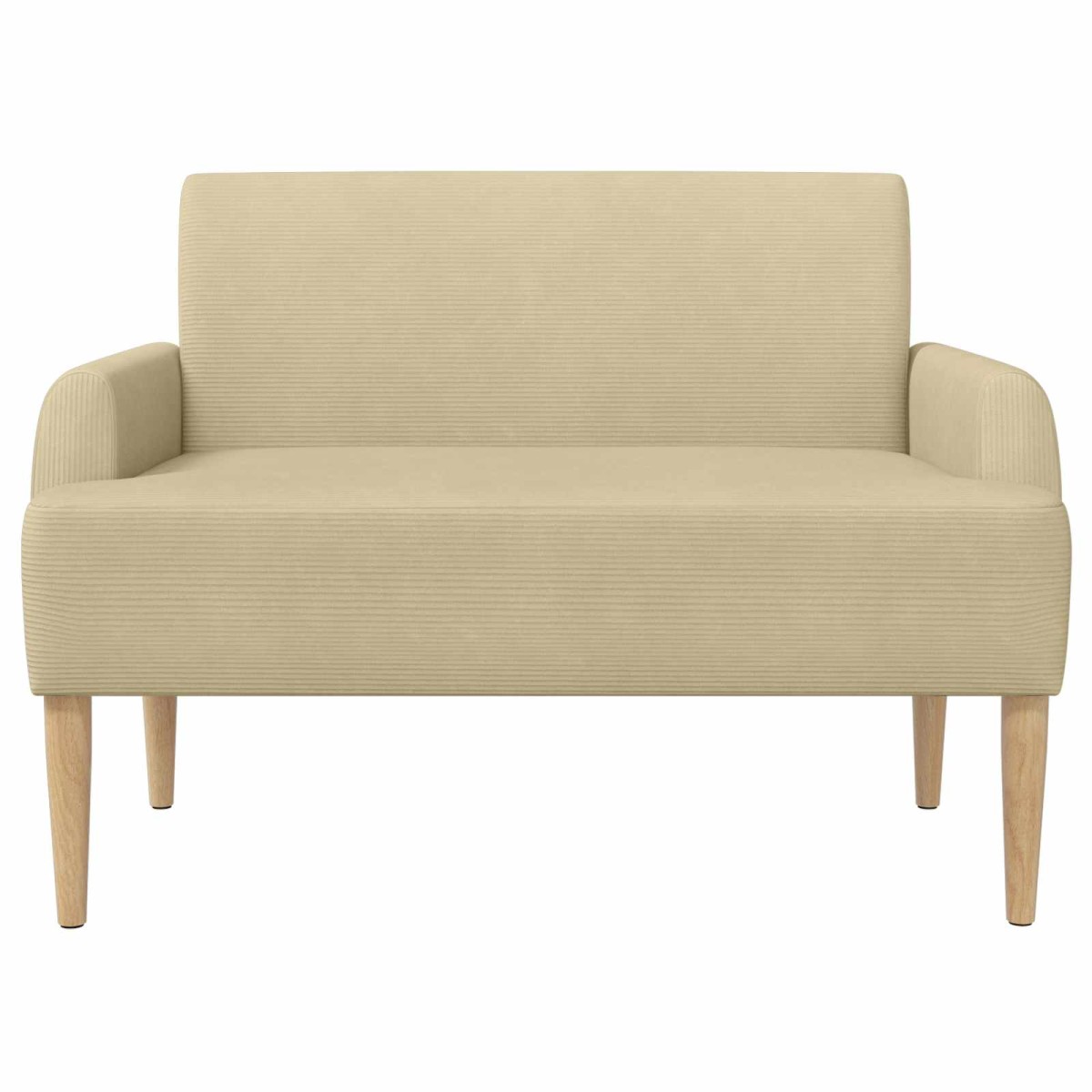 vidaXL Love seat με κουμπιά Ανοιχτό Πράσινο Γκρι 116 x 67 x 81 εκ
