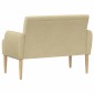 vidaXL Love seat με κουμπιά Ανοιχτό Πράσινο Γκρι 116 x 67 x 81 εκ