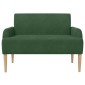 vidaXL Love seat με κουμπιά Τζαγκουάρ Πράσινο 116 x 67 x 81 εκ