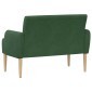 vidaXL Love seat με κουμπιά Τζαγκουάρ Πράσινο 116 x 67 x 81 εκ