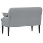 vidaXL Love seat με κουμπιά Ανοιχτό γκρι 111 x 68 x 80 εκ. Ύφασμα
