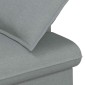 vidaXL Love seat με κουμπιά Ανοιχτό γκρι 111 x 68 x 80 εκ. Ύφασμα