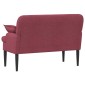 vidaXL Love seat με κουμπιά Κόκκινο 111 x 68 x 80 εκ. Ύφασμα