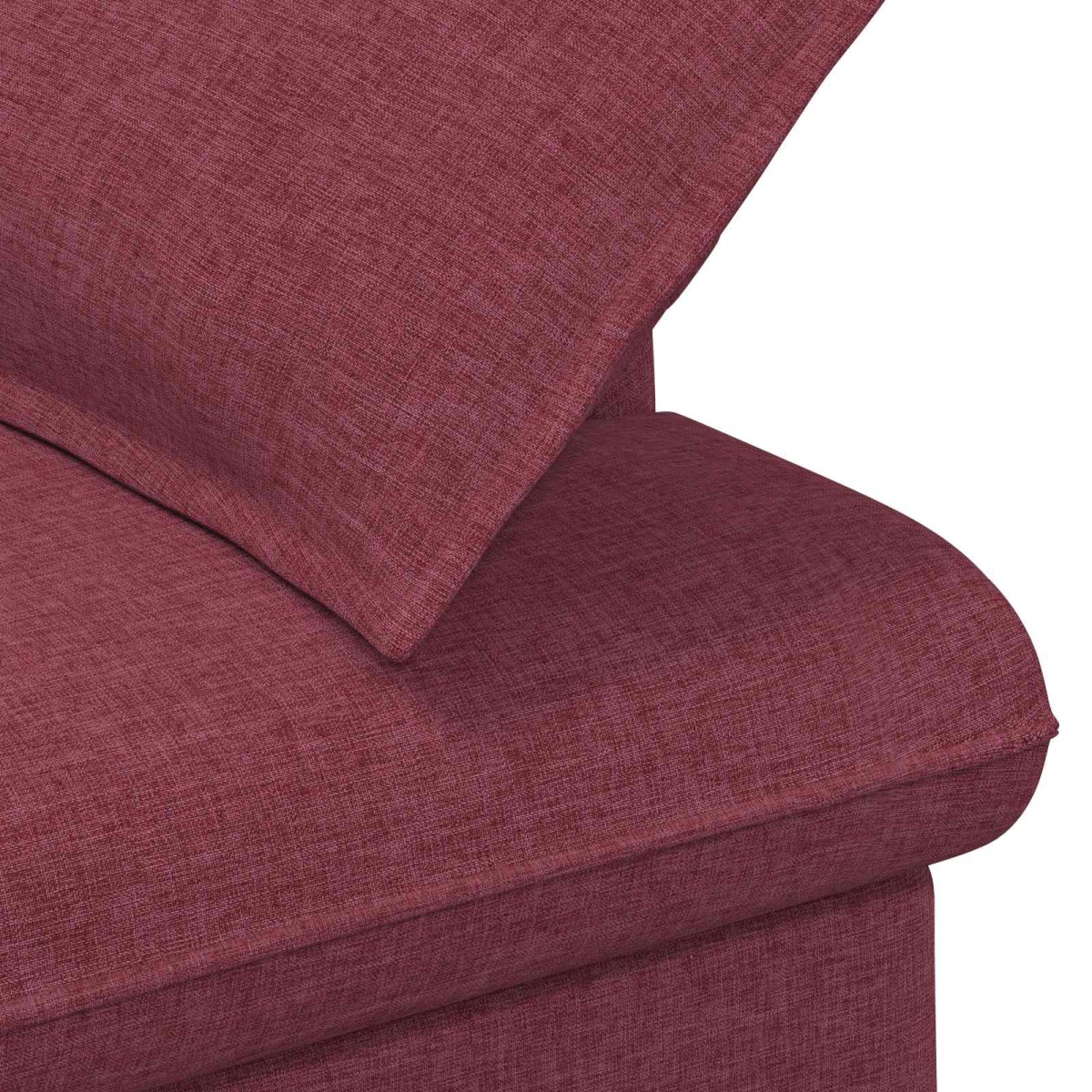 vidaXL Love seat με κουμπιά Κόκκινο 111 x 68 x 80 εκ. Ύφασμα