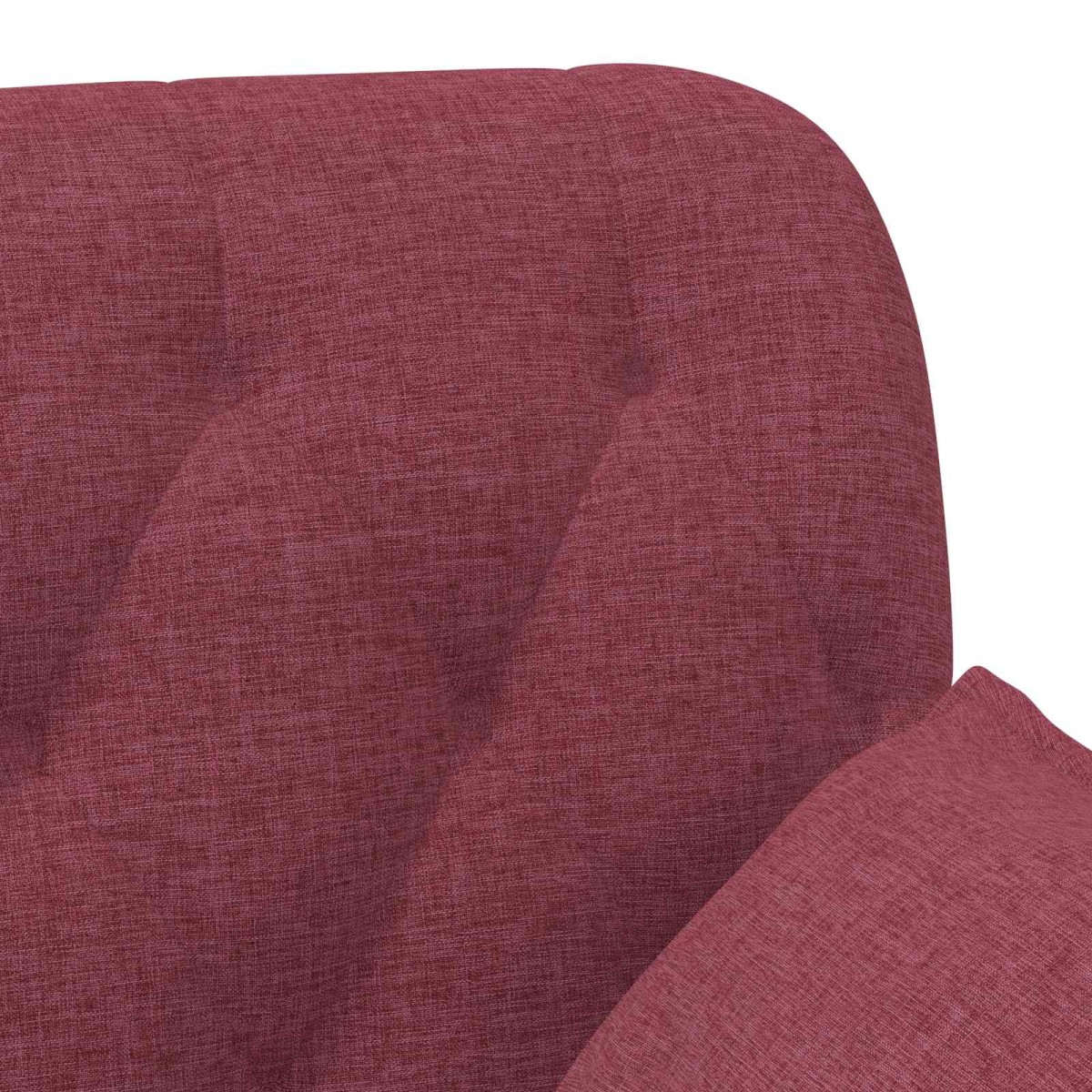 vidaXL Love seat με κουμπιά Κόκκινο 111 x 68 x 80 εκ. Ύφασμα