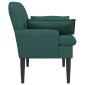 vidaXL Love seat με κουμπιά Σκούρο Πράσινο 111 x 68 x 80 εκ. Ύφασμα