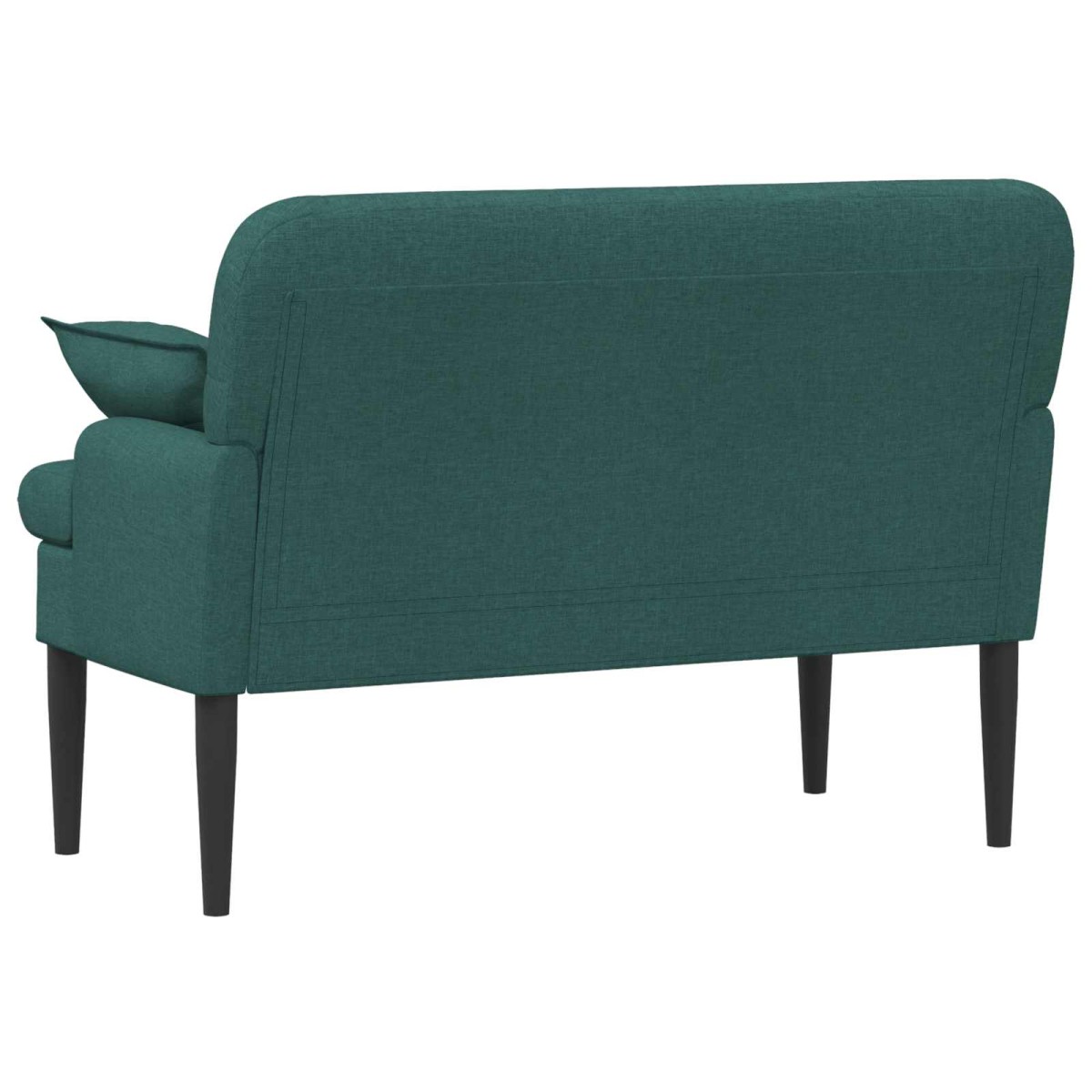 vidaXL Love seat με κουμπιά Σκούρο Πράσινο 111 x 68 x 80 εκ. Ύφασμα