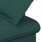 vidaXL Love seat με κουμπιά Σκούρο Πράσινο 111 x 68 x 80 εκ. Ύφασμα
