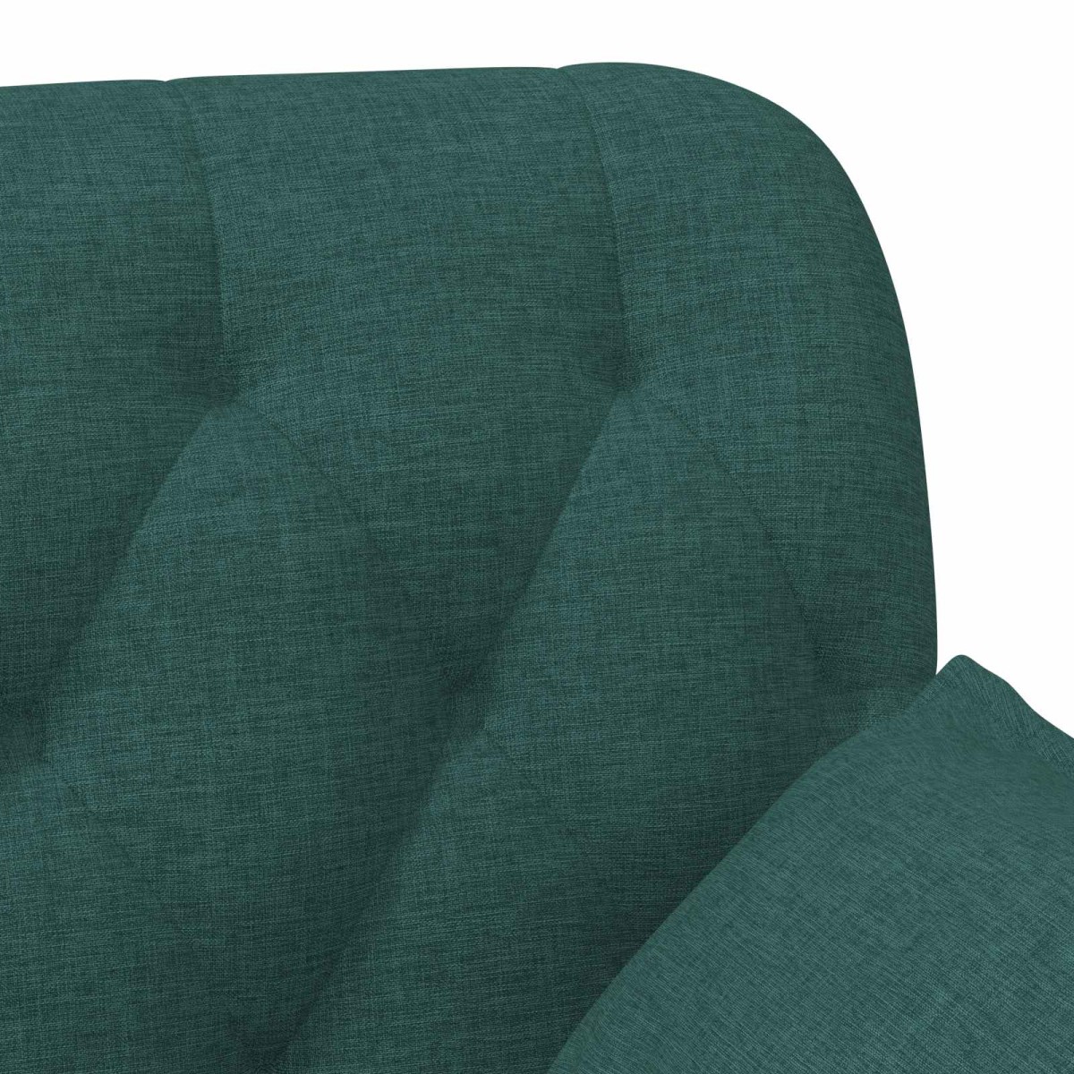 vidaXL Love seat με κουμπιά Σκούρο Πράσινο 111 x 68 x 80 εκ. Ύφασμα