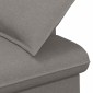 vidaXL Love seat με κουμπιά Taupe 111 x 68 x 80 εκ. Ύφασμα