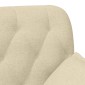 vidaXL Love seat με κουμπιά Κρεμ 111 x 68 x 80 εκ. Ύφασμα