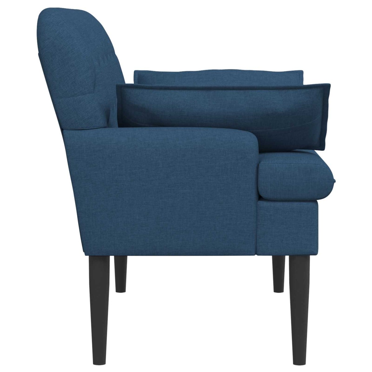vidaXL Love seat με κουμπιά Μπλε 111 x 68 x 80 εκ. Ύφασμα