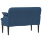 vidaXL Love seat με κουμπιά Μπλε 111 x 68 x 80 εκ. Ύφασμα