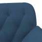 vidaXL Love seat με κουμπιά Μπλε 111 x 68 x 80 εκ. Ύφασμα