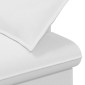 vidaXL Love seat με κουμπιά Λευκό 111 x 68 x 80 εκ. Ύφασμα