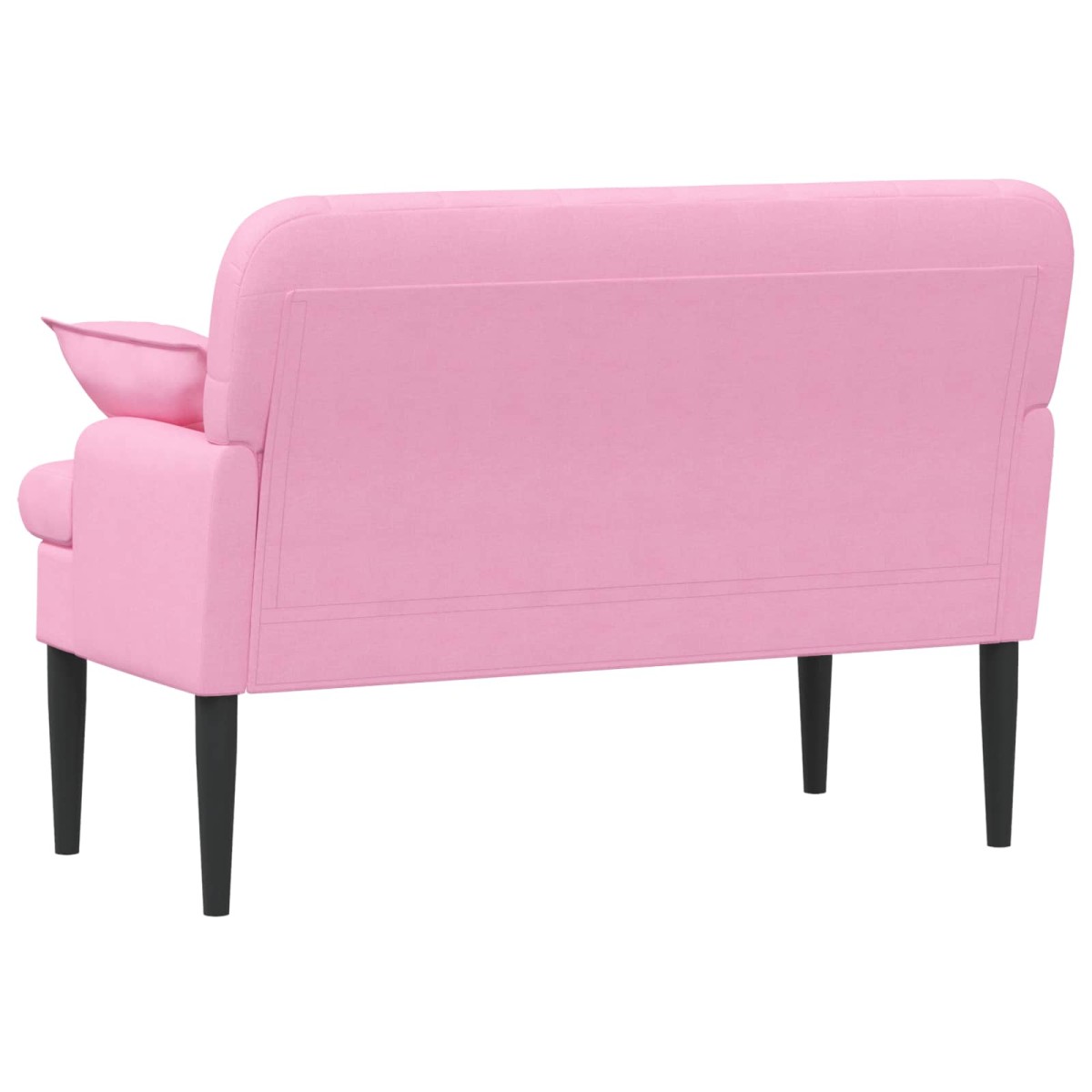 vidaXL Love seat με κουμπιά Ροζ 111 x 68 x 80 εκ. Ύφασμα