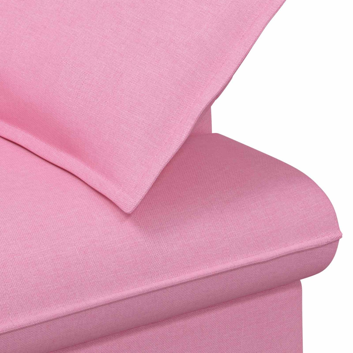vidaXL Love seat με κουμπιά Ροζ 111 x 68 x 80 εκ. Ύφασμα