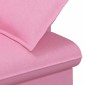 vidaXL Love seat με κουμπιά Ροζ 111 x 68 x 80 εκ. Ύφασμα