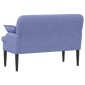 vidaXL Love seat με κουμπιά Μπλε τζην 111 x 68 x 80 εκ. Ύφασμα