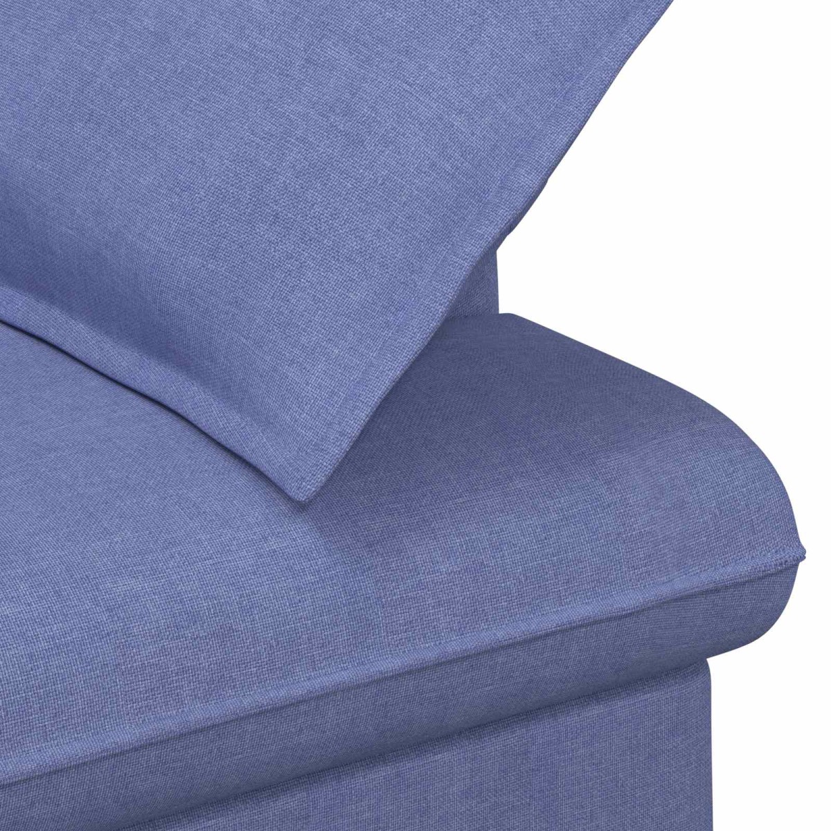 vidaXL Love seat με κουμπιά Μπλε τζην 111 x 68 x 80 εκ. Ύφασμα