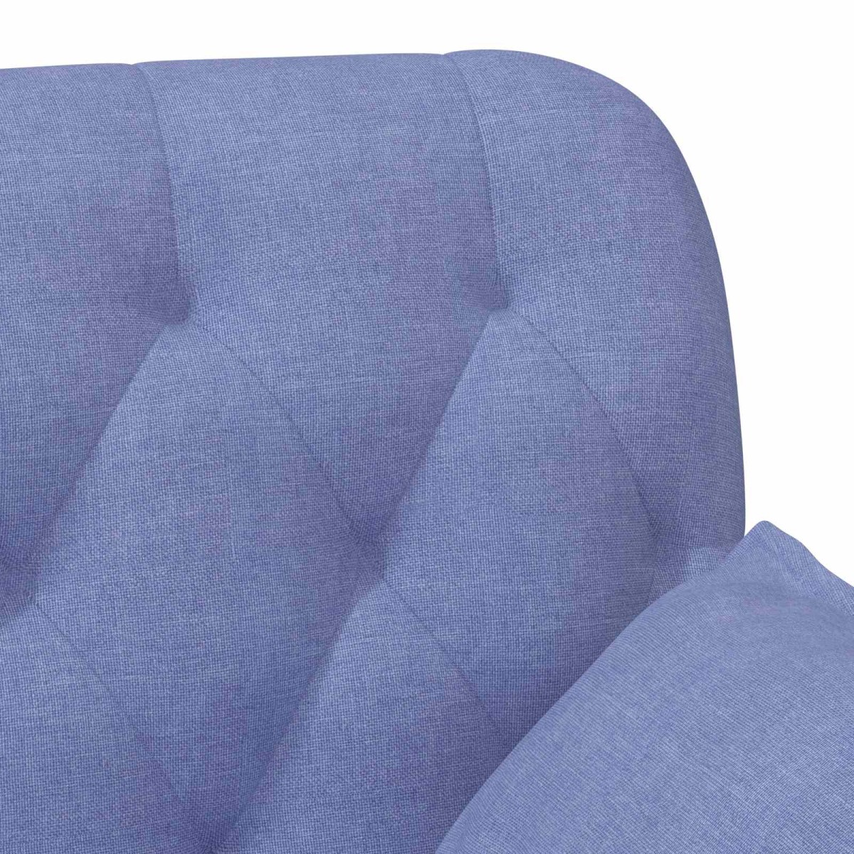 vidaXL Love seat με κουμπιά Μπλε τζην 111 x 68 x 80 εκ. Ύφασμα