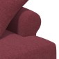 vidaXL Love seat με κουμπιά Κόκκινο 120 x 65 x 79 εκ Ύφασμα