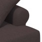 vidaXL Love seat με κουμπιά Σκούρο Καφέ 120 x 65 x 79 εκ Ύφασμα