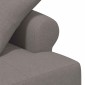 vidaXL Love seat με κουμπιά Taupe 120 x 65 x 79 εκ Ύφασμα
