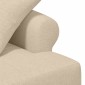 vidaXL Love seat με κουμπιά Κρεμ 120 x 65 x 79 εκ Ύφασμα