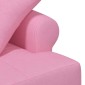 vidaXL Love seat με κουμπιά Ροζ 120 x 65 x 79 εκ Ύφασμα