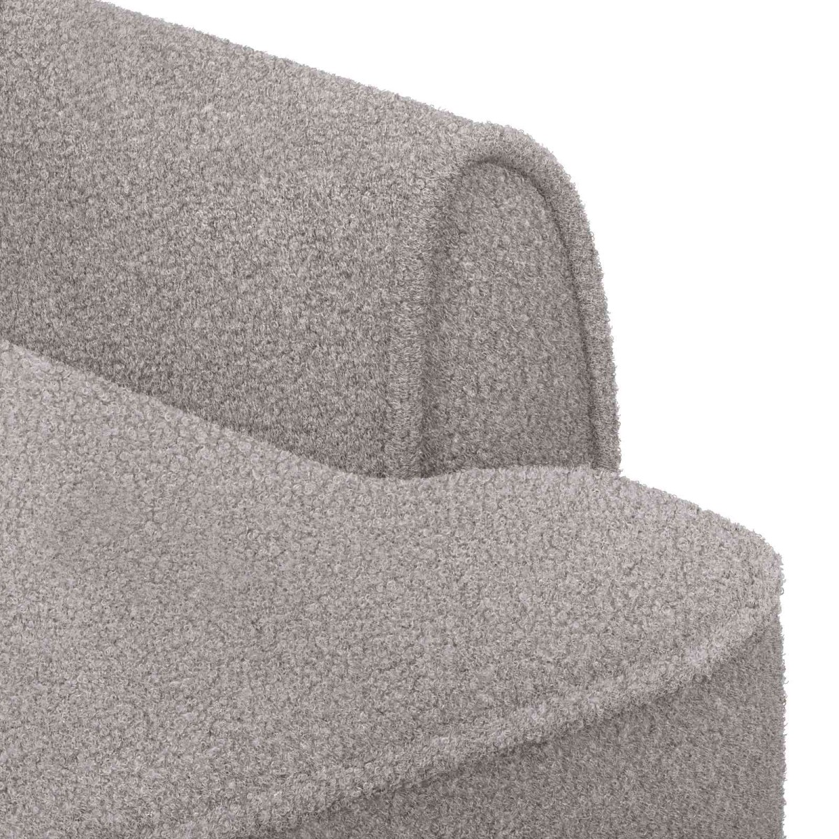 vidaXL Love seat με κουμπιά Ανοιχτό γκρι 117 x 67 x 77 εκ. Μπουκλέ