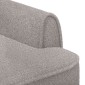 vidaXL Love seat με κουμπιά Ανοιχτό γκρι 117 x 67 x 77 εκ. Μπουκλέ