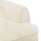 vidaXL Love seat με κουμπιά Κρεμ 117 x 67 x 77 εκ. Μπουκλέ