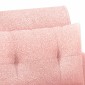 vidaXL Love seat με κουμπιά Ροζ 117 x 67 x 77 εκ. Μπουκλέ