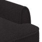 vidaXL Love seat με κουμπιά Μαύρο 117 x 67 x 77 εκ. Μπουκλέ