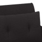vidaXL Love seat με κουμπιά Μαύρο 117 x 67 x 77 εκ. Μπουκλέ