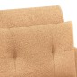 vidaXL Love seat με κουμπιά Μπεζ 117 x 67 x 77 εκ. Μπουκλέ