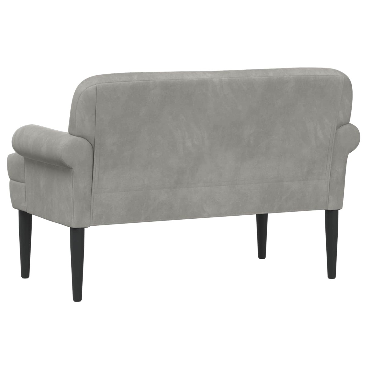 vidaXL Love seat με κουμπιά Ανοιχτό γκρι 120 x 66 x 78 εκ. Βελούδο