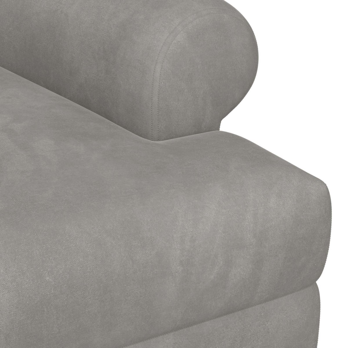 vidaXL Love seat με κουμπιά Ανοιχτό γκρι 120 x 66 x 78 εκ. Βελούδο