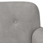 vidaXL Love seat με κουμπιά Ανοιχτό γκρι 120 x 66 x 78 εκ. Βελούδο