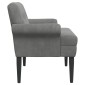 vidaXL Love seat με κουμπιά Σκούρο Γκρι 120 x 66 x 78 εκ. Βελούδο