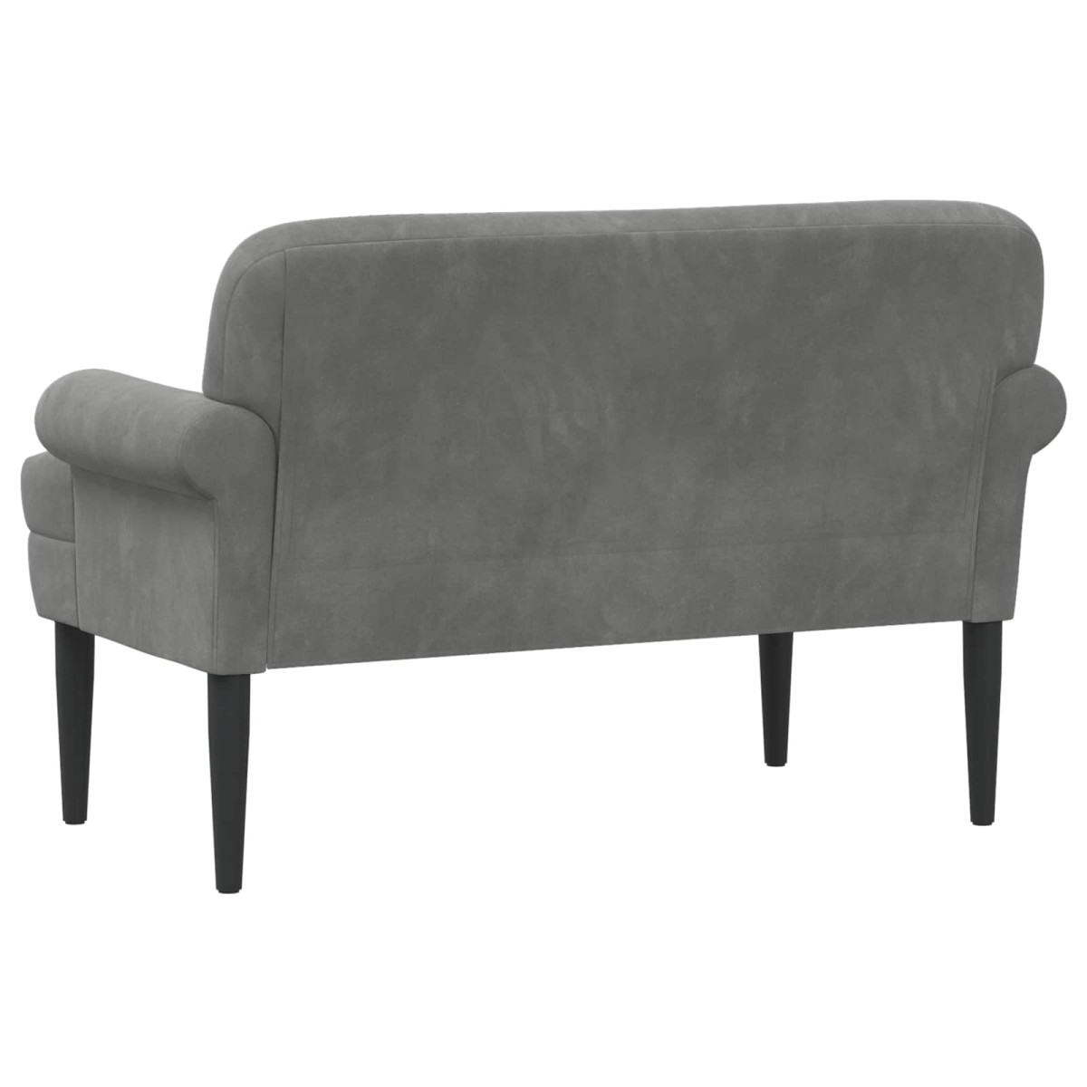 vidaXL Love seat με κουμπιά Σκούρο Γκρι 120 x 66 x 78 εκ. Βελούδο