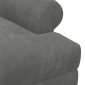 vidaXL Love seat με κουμπιά Σκούρο Γκρι 120 x 66 x 78 εκ. Βελούδο