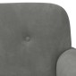 vidaXL Love seat με κουμπιά Σκούρο Γκρι 120 x 66 x 78 εκ. Βελούδο