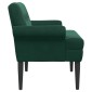 vidaXL Love seat με κουμπιά Σκούρο Πράσινο 120 x 66 x 78 εκ. Βελούδο