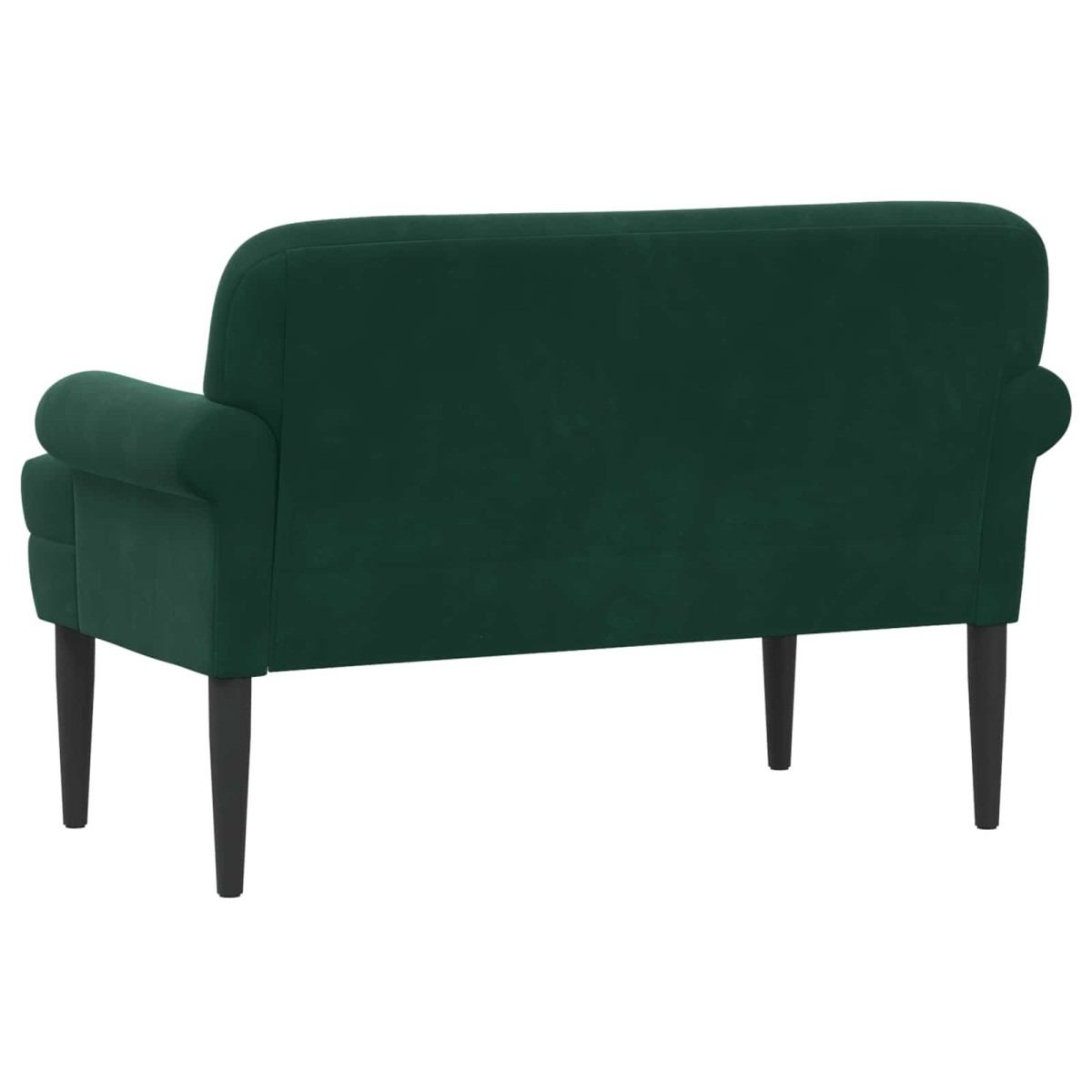 vidaXL Love seat με κουμπιά Σκούρο Πράσινο 120 x 66 x 78 εκ. Βελούδο