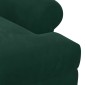 vidaXL Love seat με κουμπιά Σκούρο Πράσινο 120 x 66 x 78 εκ. Βελούδο