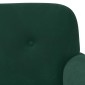 vidaXL Love seat με κουμπιά Σκούρο Πράσινο 120 x 66 x 78 εκ. Βελούδο