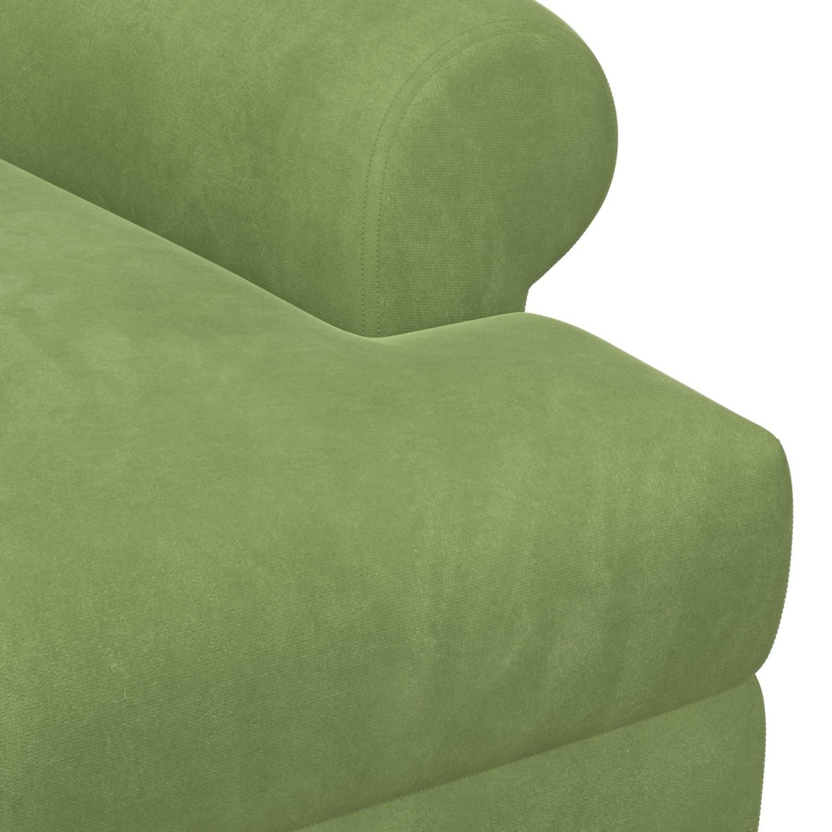 vidaXL Love seat με κουμπιά Ανοιχτό Πράσινο 120 x 66 x 78 εκ. Βελούδο
