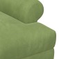 vidaXL Love seat με κουμπιά Ανοιχτό Πράσινο 120 x 66 x 78 εκ. Βελούδο